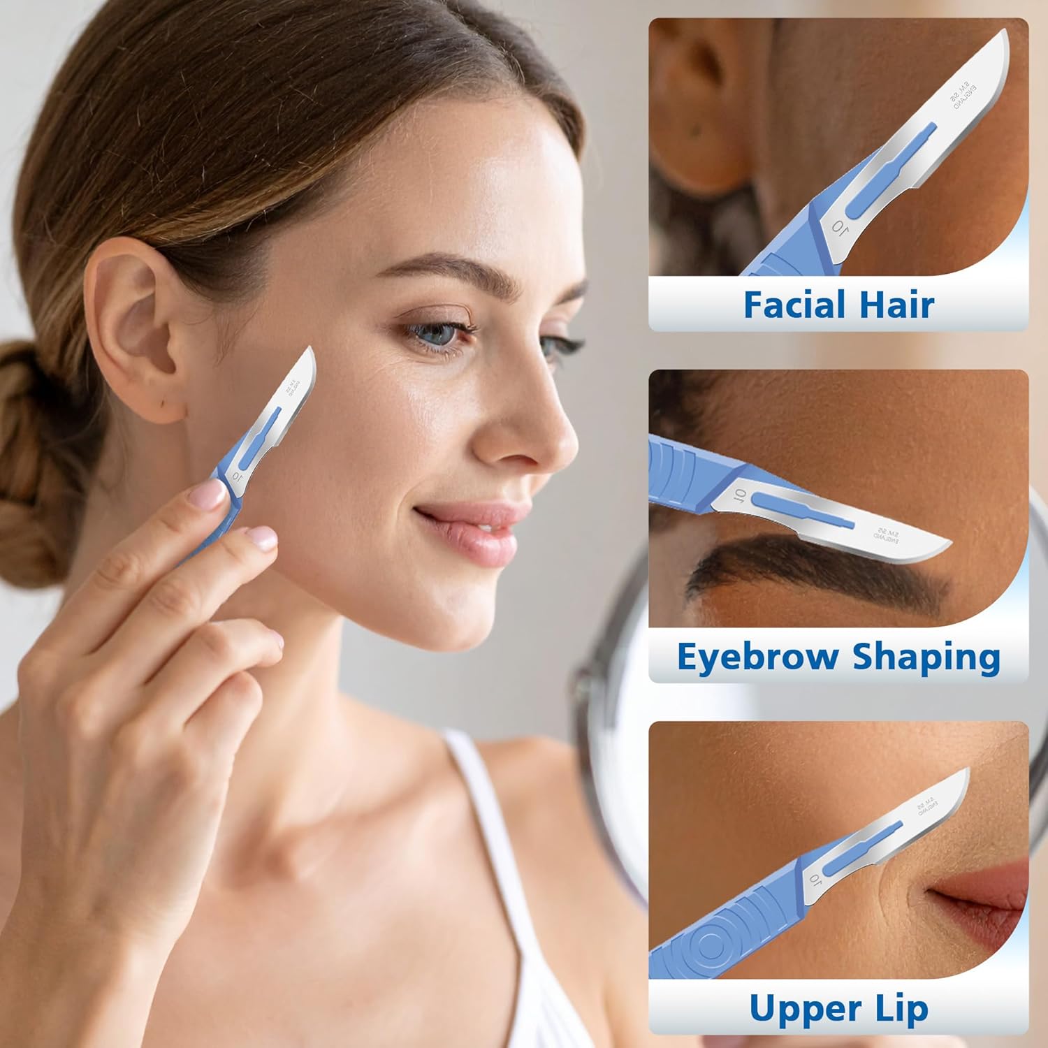 Swann Morton #10 Disposable Surgical Scalpel with Blade - Sterile Dermaplane Blade for Face, Dermaplaning for Women & Men, Beauty Tools for Estheticians - Individually Packed, Box of 10 - Image 6