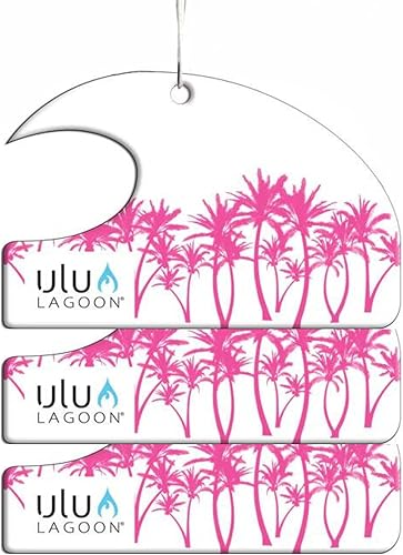 Miniatura 3 de Ulu Lagoon Cera para Surf con Aroma de Coco Mini Ola Ambientador (Retro) Aloha,Aves del paraíso,Negro -,Negro Palms,Cuadros negros