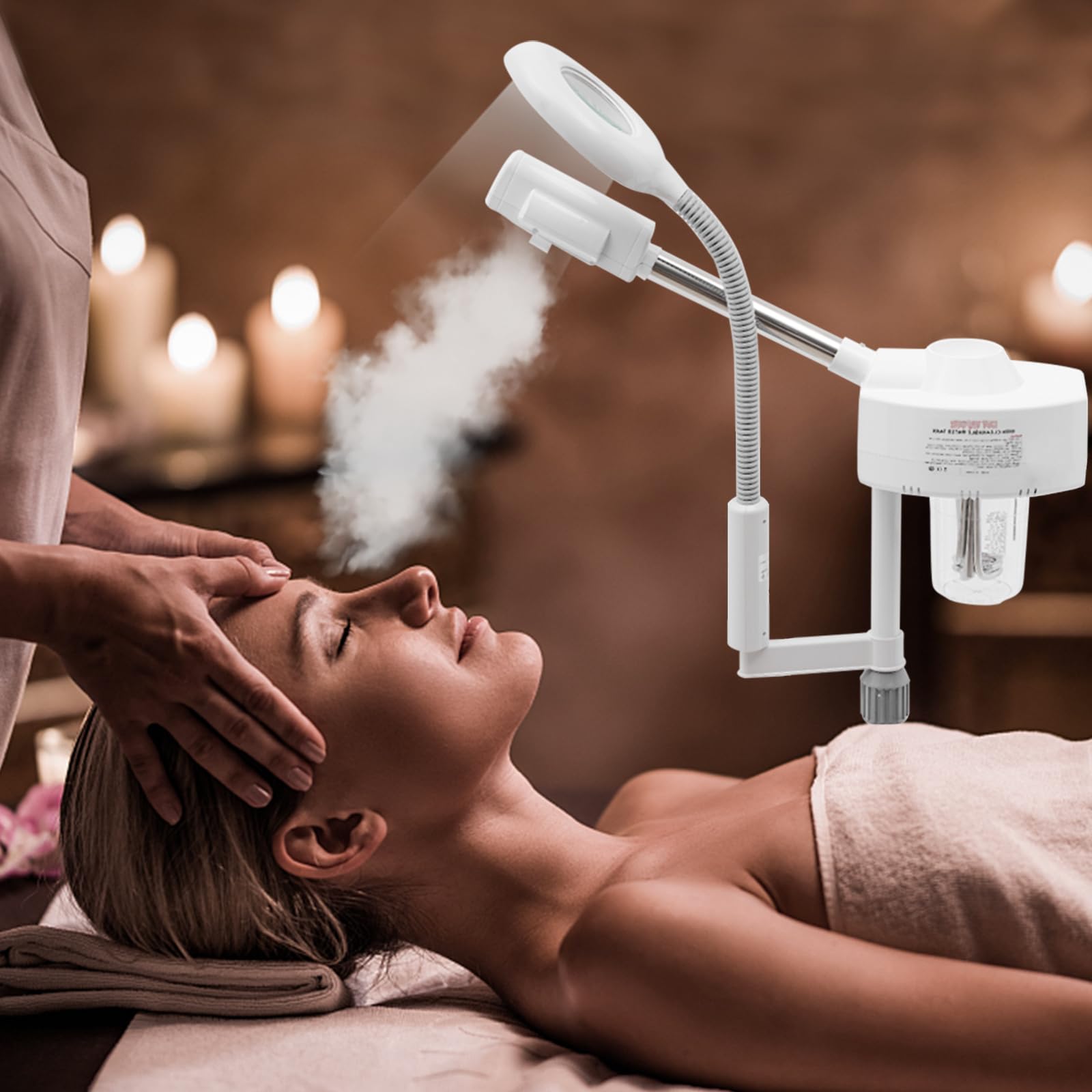 Lampada a vapore, 2 in 1, per sauna facciale, a vapore, per spa e salone di bellezza