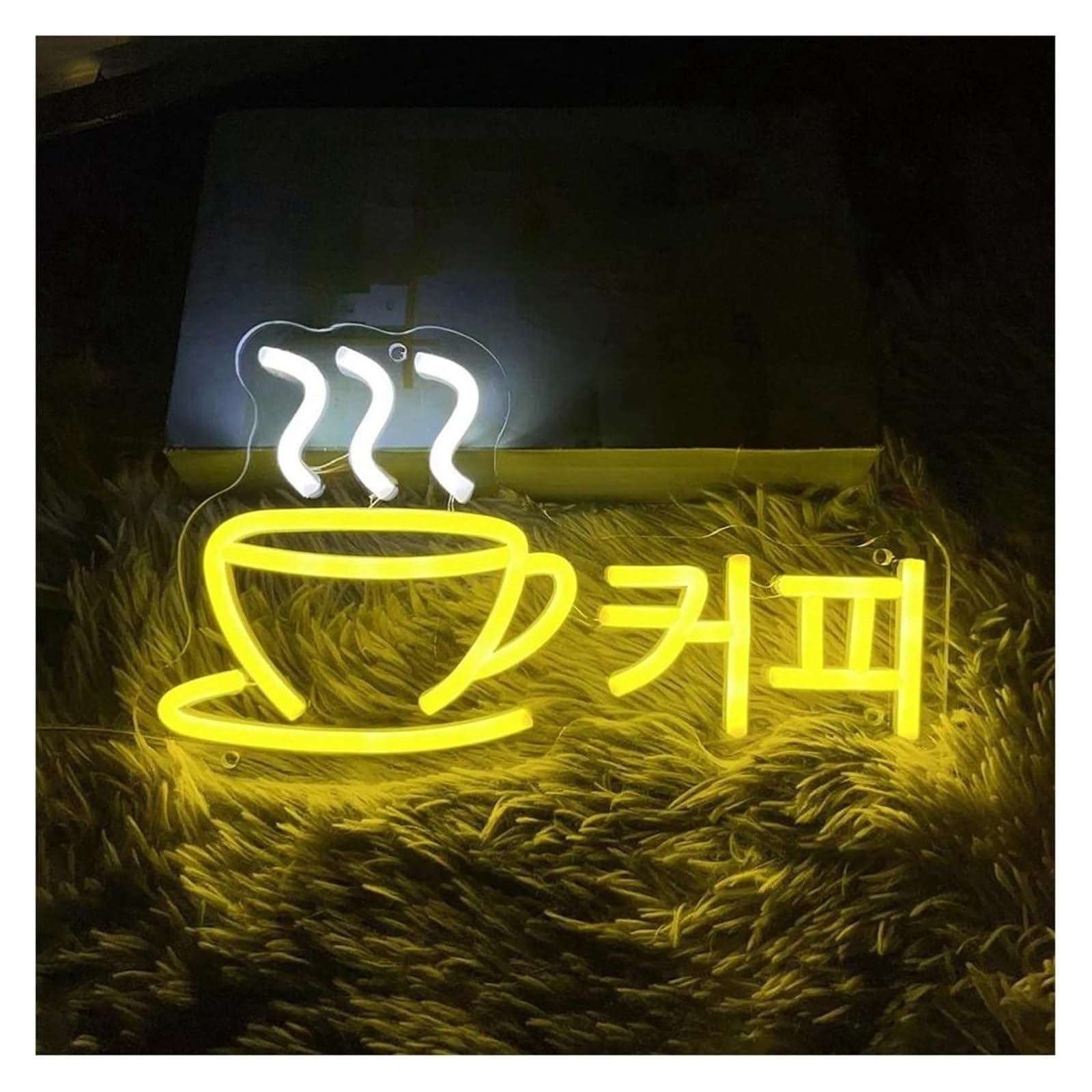 Lampada al neon rilassante per bar, luci notturne dimmerabili(22cmx40cm)