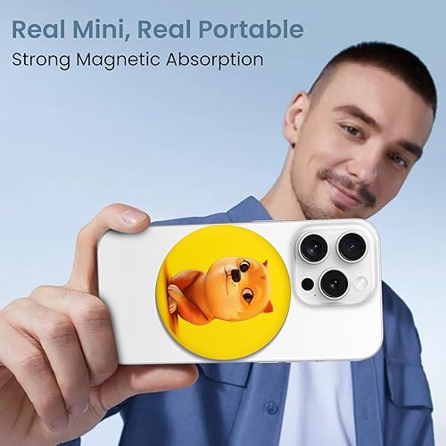 Miniatura 8 de Mini batería magnética de 3000 mAh, cargador portátil inalámbrico, tamaño de bolsillo, protección múltiple, fuerte adsorción, para iPhone 15141312