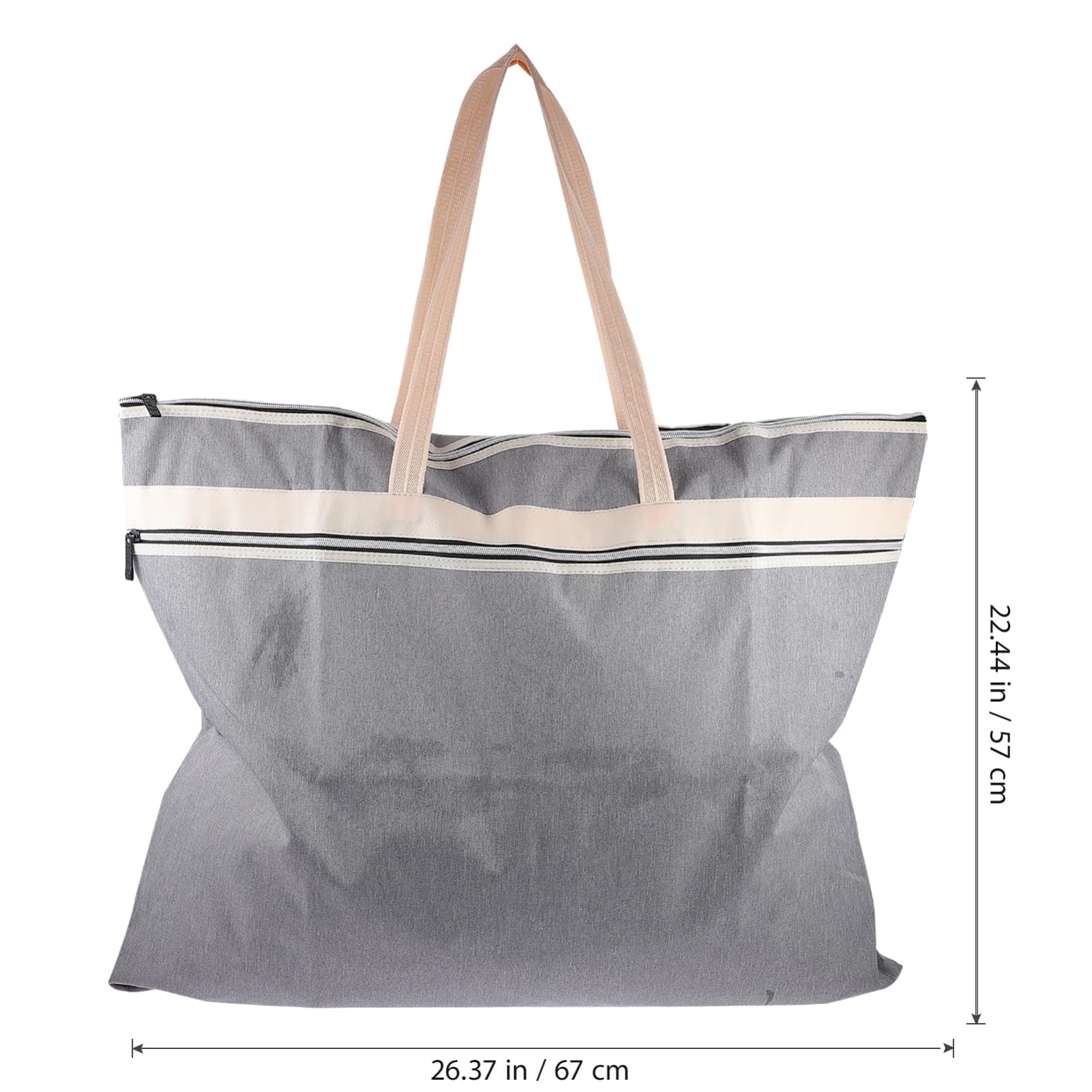 Holibanna 2Pezzi Borsa Multi per Archiviazione Documenti per Ufficio e Arte con Cerniera e Tasca Laterale Capacità e Maniglie