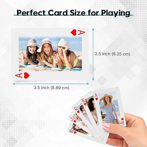 Miniatura 3 de Naipes personalizados con foto, cartas de póquer estándar con imagen personalizada, crea tus propias cartas divertidas para juegos de fiesta,