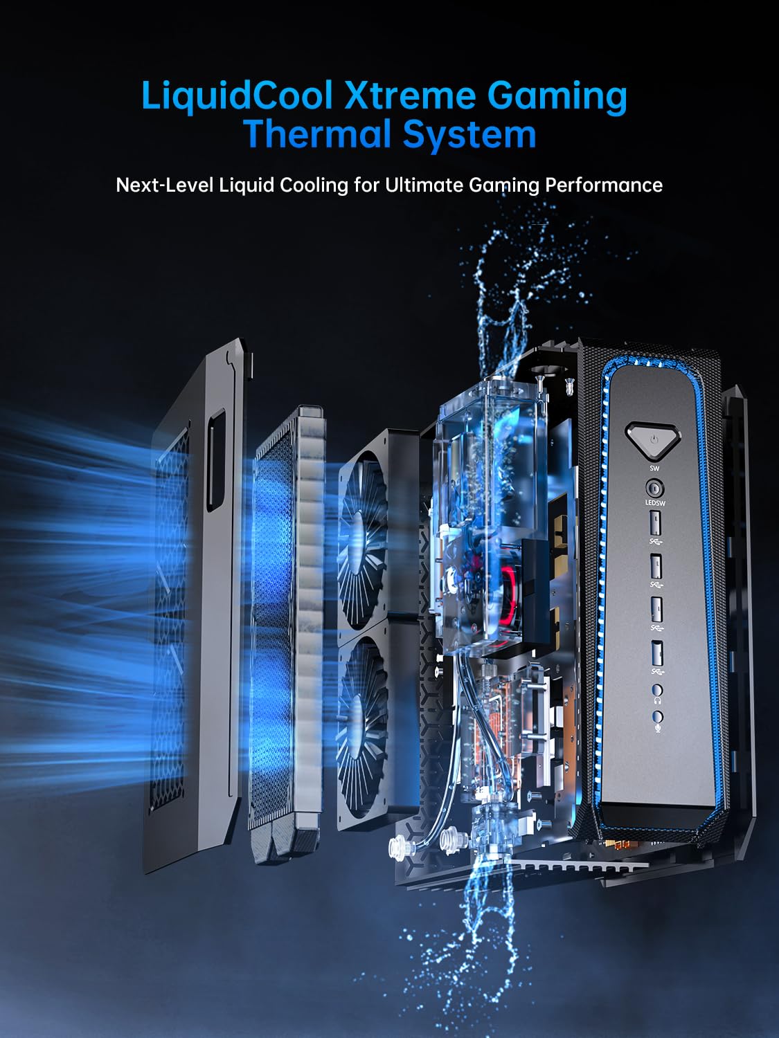 Amazon.co.jp: Thdeukoty ミニ ゲーミング PC Core i9-14900F(24C、32T 