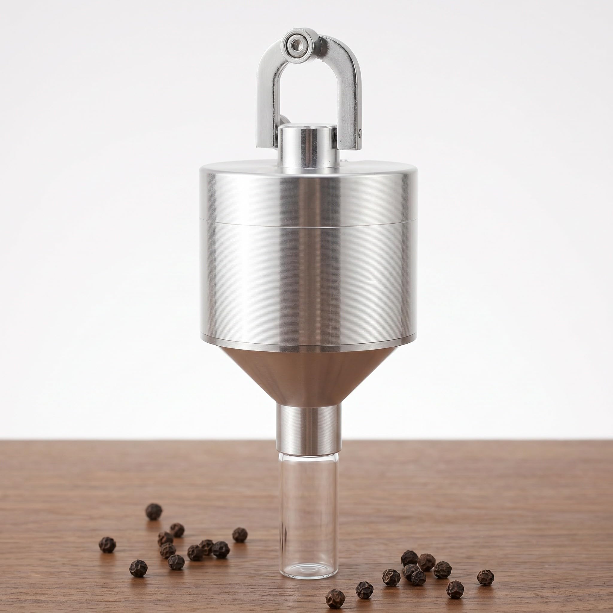 Veemoon Set di 2 macinapepe - Macina spezie manuale - Utensile da cucina portatile - Accessorio per macinare spezie e sale, per uso in cucina 56 mm x 115 mm