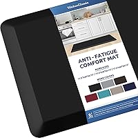 Vista 44 de KitchenClouds - Tapete acolchado antifatiga, impermeable, antideslizante, para escritorio de pie, cocina, hogar, fregadero y oficina, 17.3 x 28 Gris