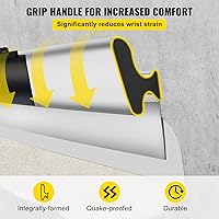 Vista 5 de VEVOR Juego de Cuchillas para Desnatar, Cuchillas de 10"+16"+24" + Mango de Extensión de 35"-78", Cuchillo de Construcción Europeo de Acero