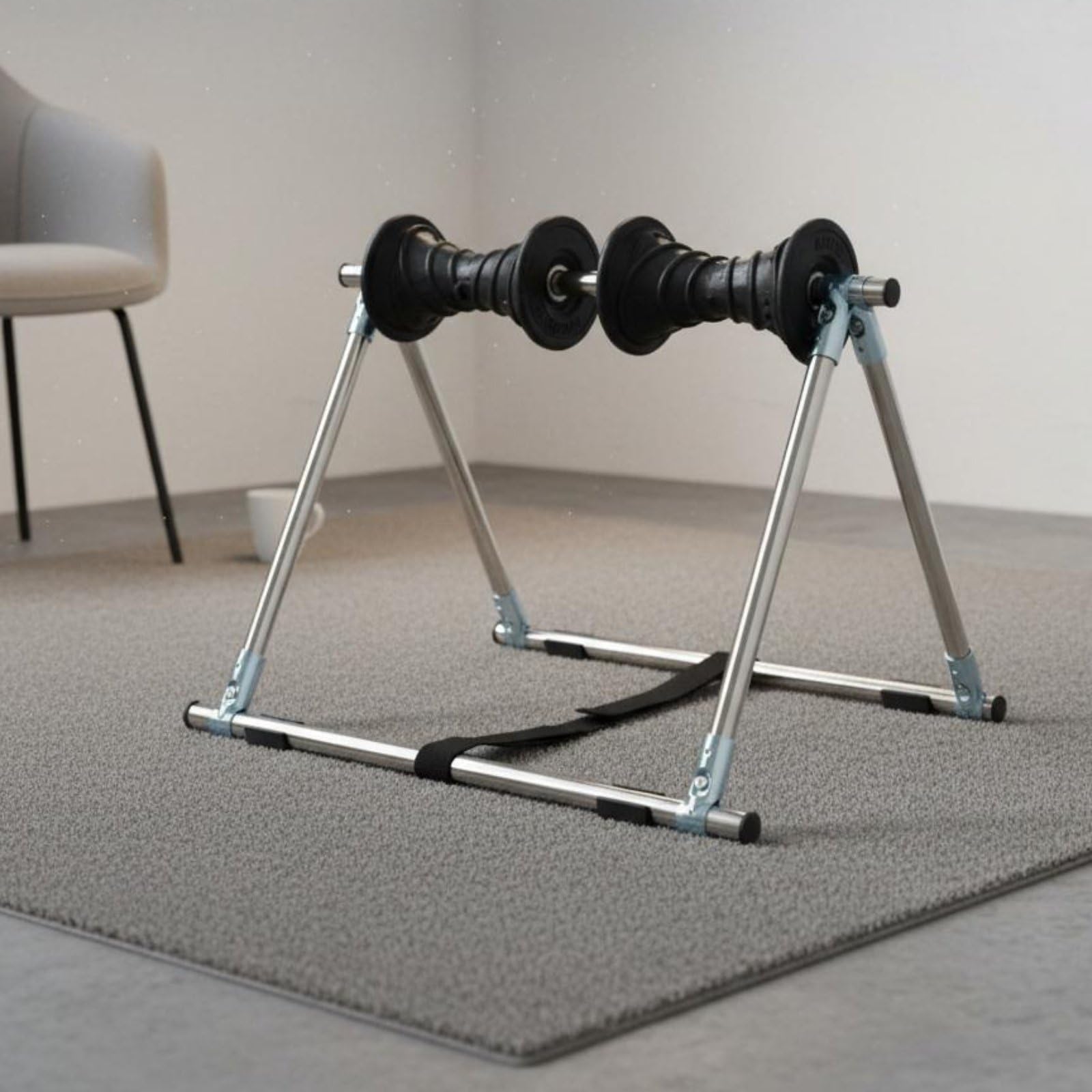 Rullo Massaggio Rullo Massaggio Gambe Schiena Attrezzo Fitness Roller Automassaggio Strumento con Telaio in Acciaio Inox Rilievi Differenziati Sblocco, Rosso