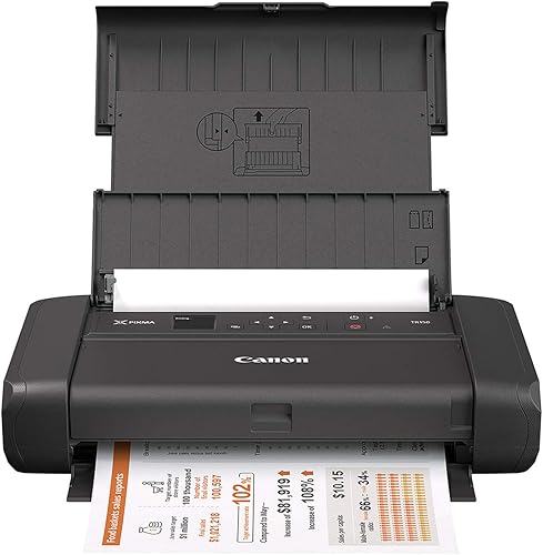Canon PIXMA TR150 Wireless Mobile Printer with Airprint and Cloud Compatible Black