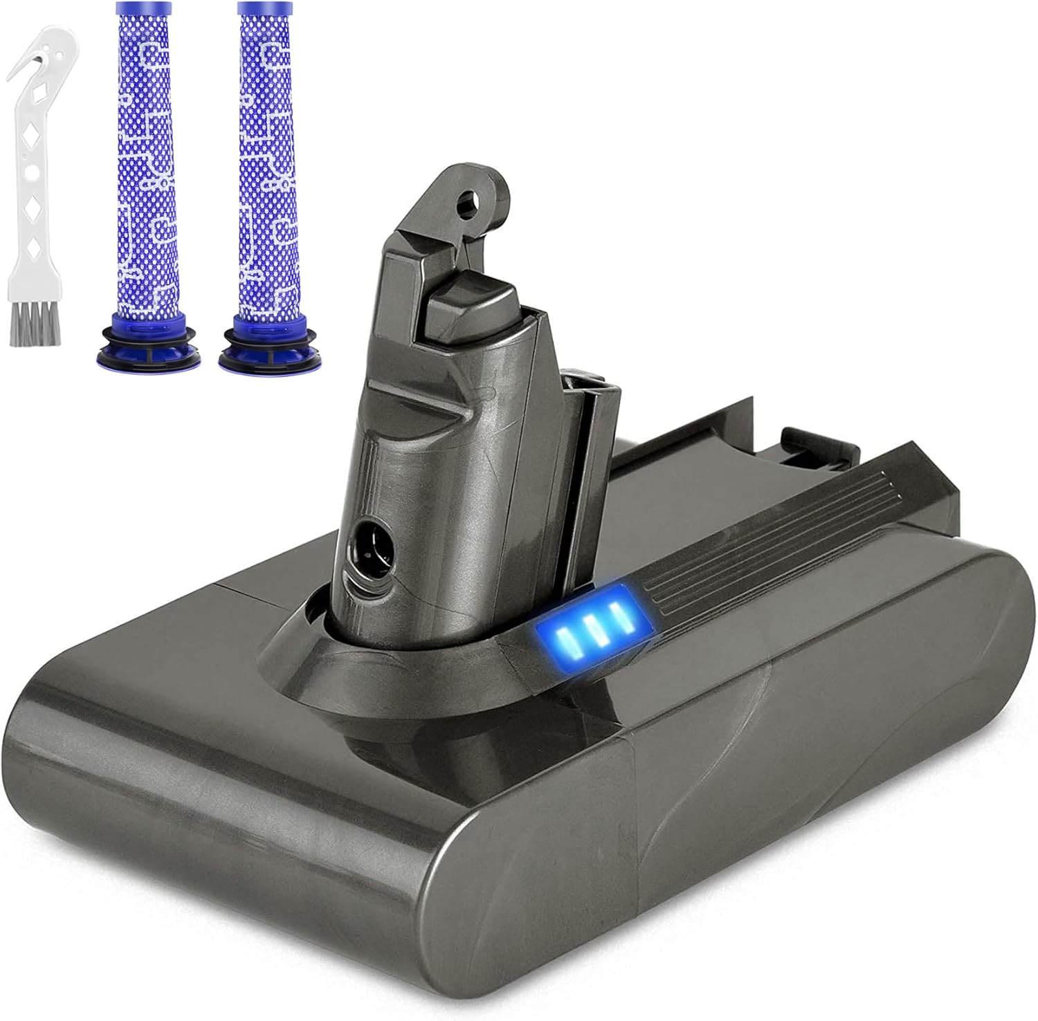 KUNLUN V6 Ersatzakku für Dyson Handstaubsauger V6 Akku SV03 SV04 DC58 DC59 DC61 DC62 DC72 DC74 ...