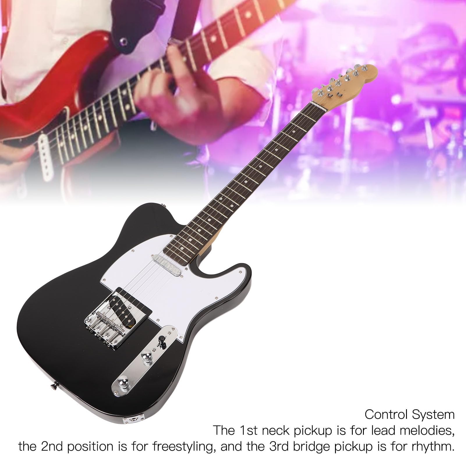 Amazon | エレキギター、ST (黒) | エレキギター | 楽器・音響機器