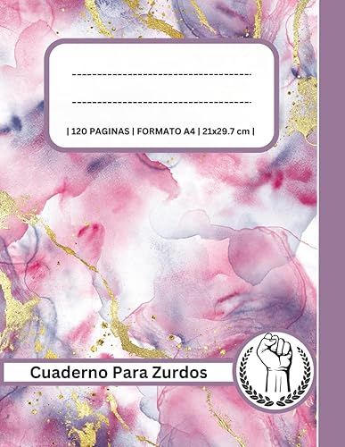 Cuaderno Para Zurdos Libro de composición escolar para niños y adultos zurdos para facilitar la escritura a mano 120 Paginas A4 (Yiddish Edition)
