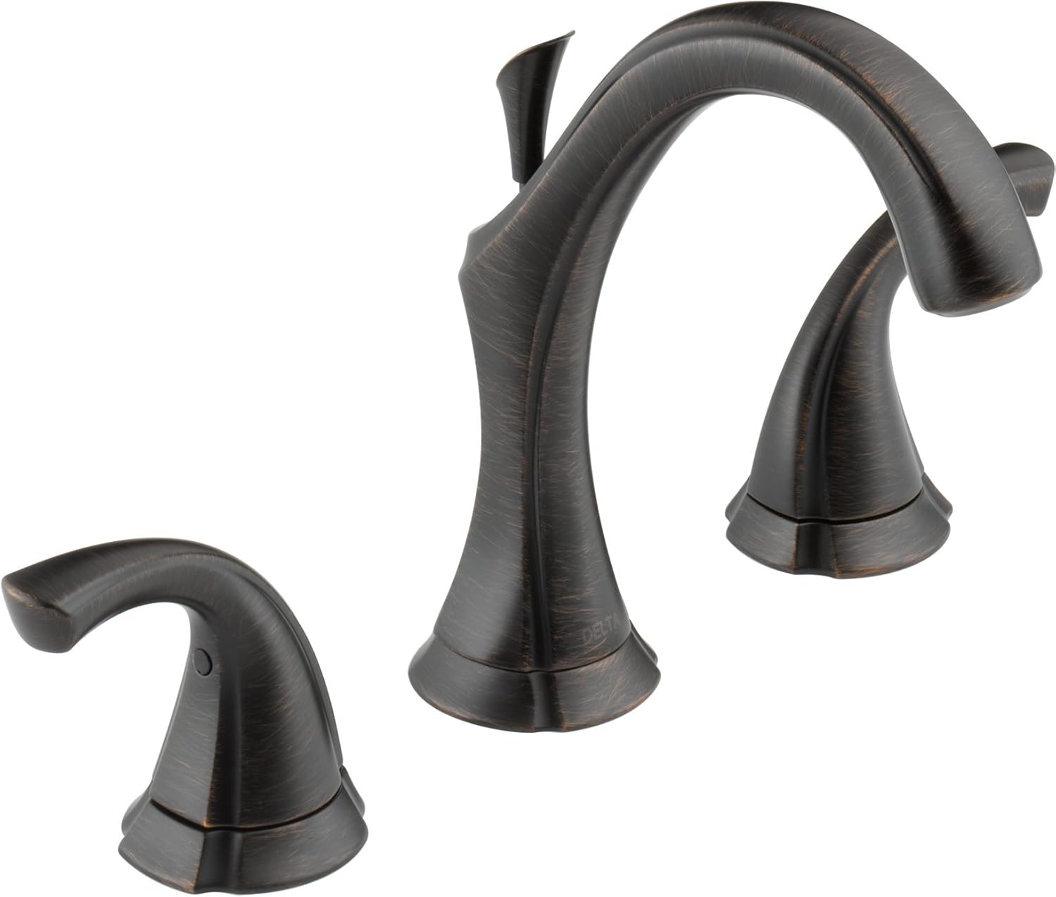 Delta Faucet Addison Widespread Bathroom Faucet 3 Hole, Bronze Bathroom Faucet, Bathroom Sink Faucet, Metal Drain Assembly, Venetian Bronze 3592LF-RB