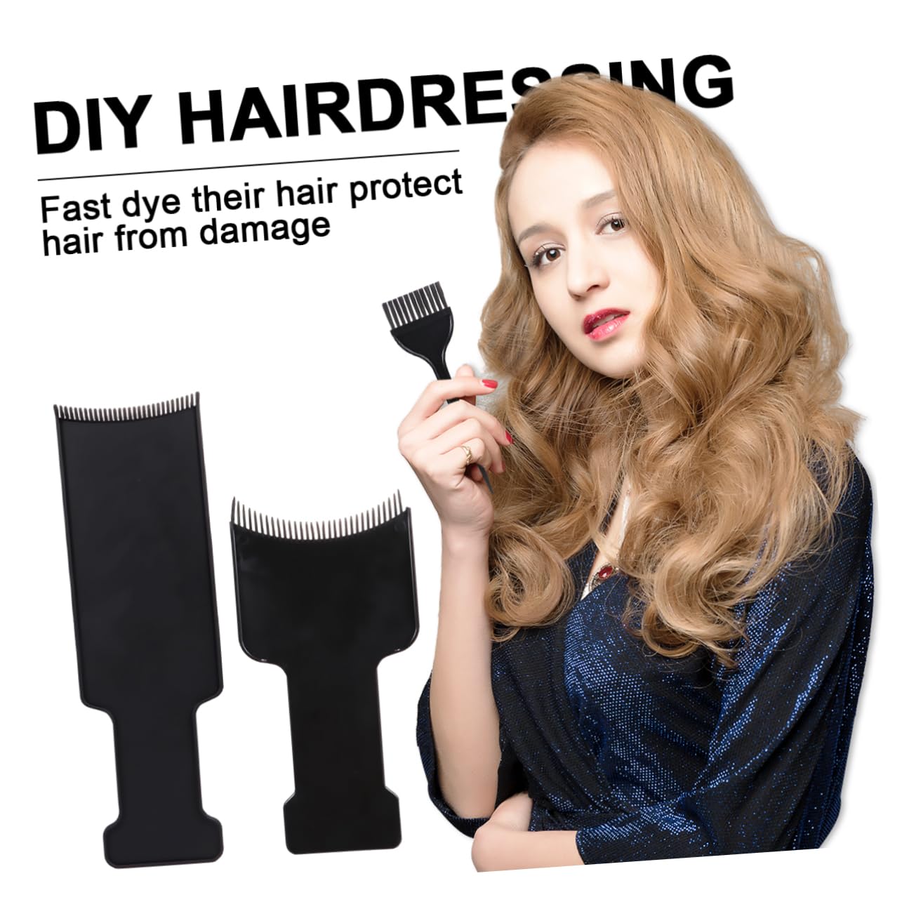 Didiseaon 2 Sets Hair Dye Kit Brush Professional Hair Coloring Comb Board Tool for Salon