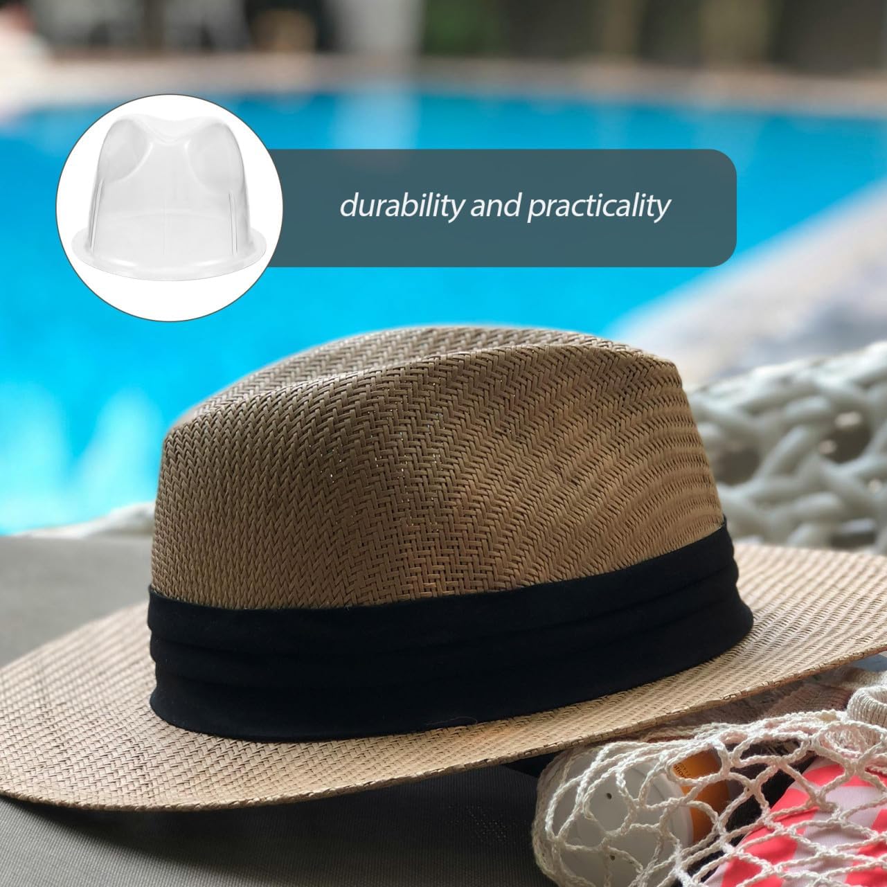 Levemolo 10pcs Plastic Hat Holders Hat Display Holder Clips Baseball Cap Stand Travel Rack
