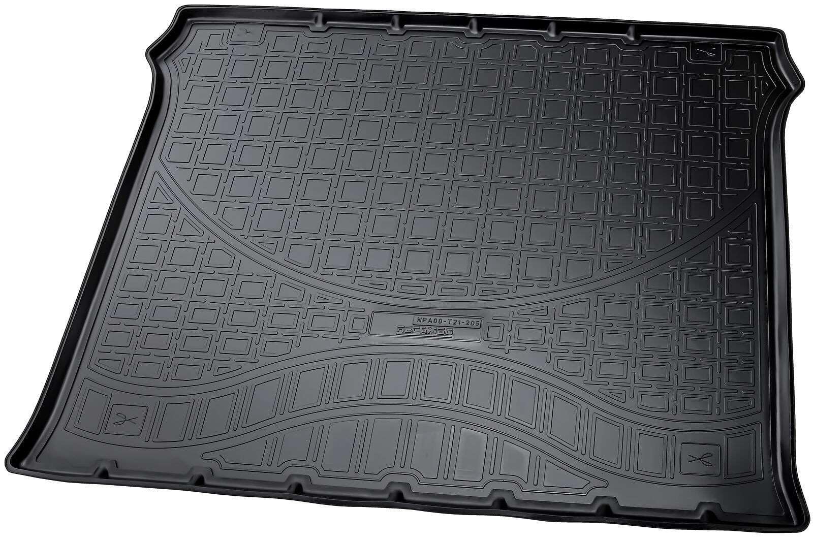 RECAMBO Gummimatten & Kofferraumwanne Set passend für FIAT DOBLO II, 5-Sitzer | Typ 263 | ab 2010-100% passgenaue Auto Fußmatten und Kofferraummatte aus hochwertigen rutschfesten TPE - Schwarz