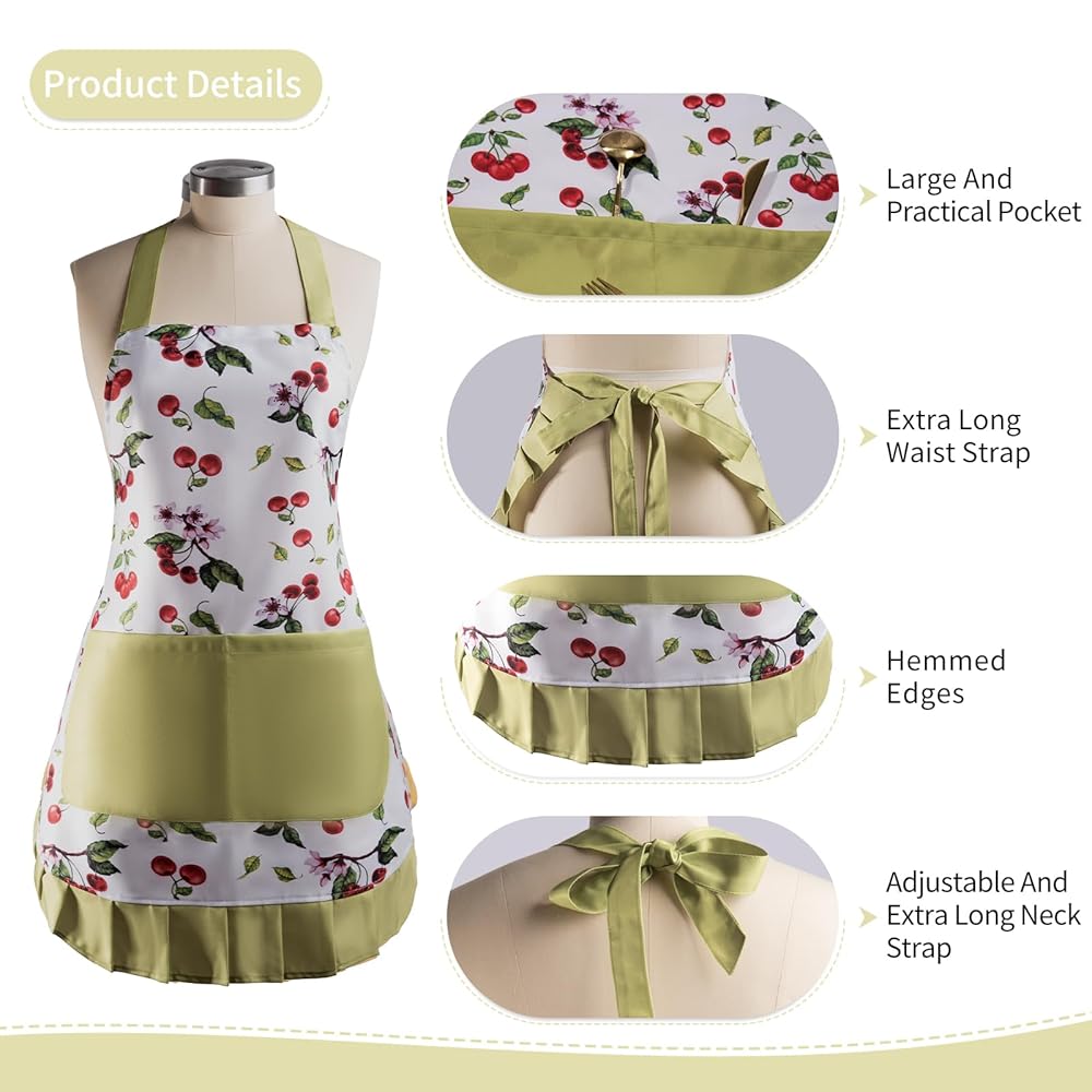 Amazon.com: Alex Virtue Vintage Floral Apron for Women with