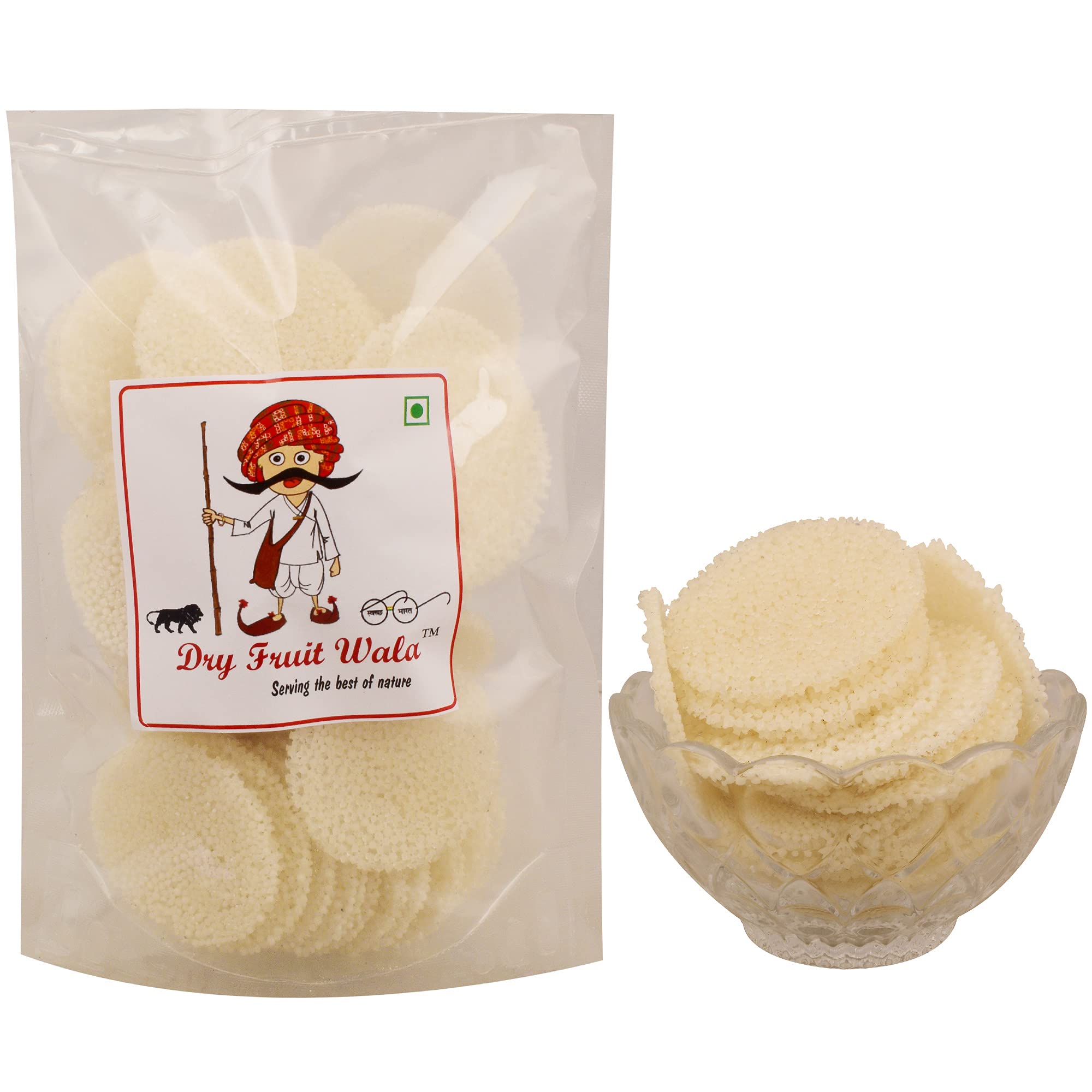 Dry Fruit Wala Sabudana Papad Plain 1Kg (Gluten-Free & Upwas-Friendly Tapioca Papads) (B09FWWY86X) Amazon Price History, Amazon Price Tracker