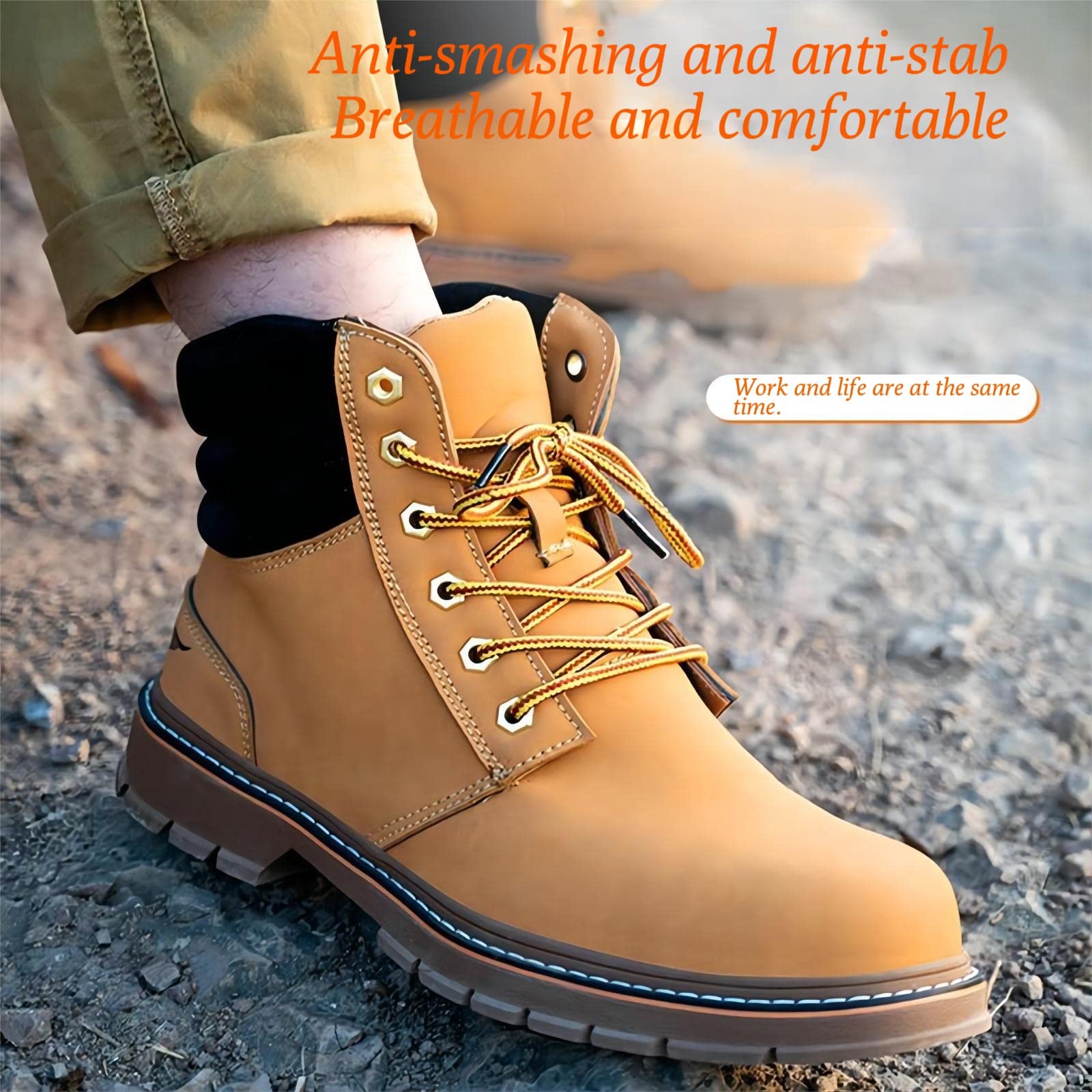 Bottes De Sécurité Hiver - Embout Acier, Antidérapantes, Doublure Chaude, Pour Homme/Femme