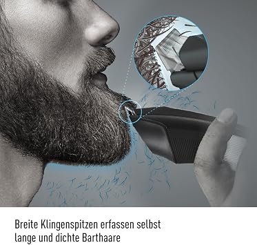 Panasonic ER-GB96 Bartschneider 58 Längeneinstellungen 05-30mm Hochdrehmotor 4 Aufsätze Detailschneider IPX7 Waschbar 50 Min Kabellos