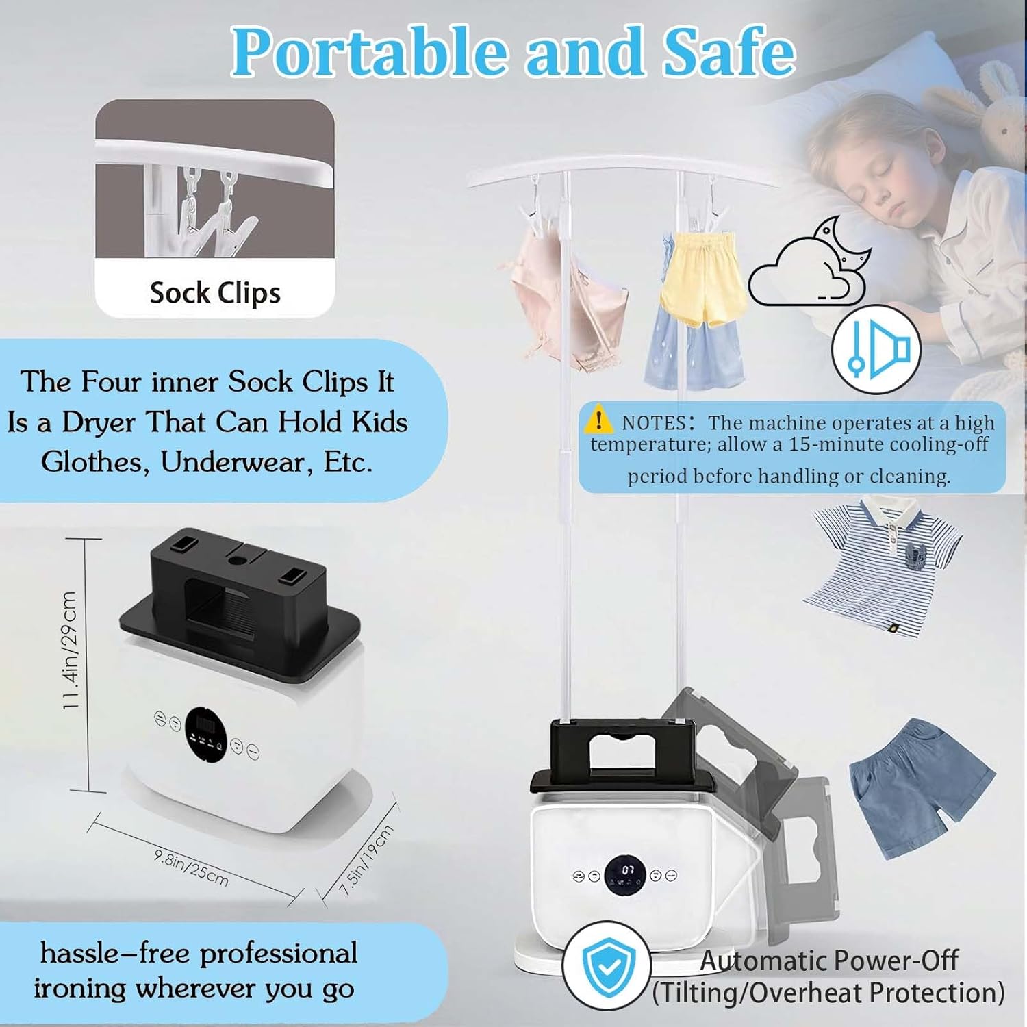 Automatic Ironing Machine, 2026 Upgrade Touch Type Humanoid Automatic Drying Machine Hands-Free, 360° Without Blind Spots, One-Click Use For Home(Standard+Cover)