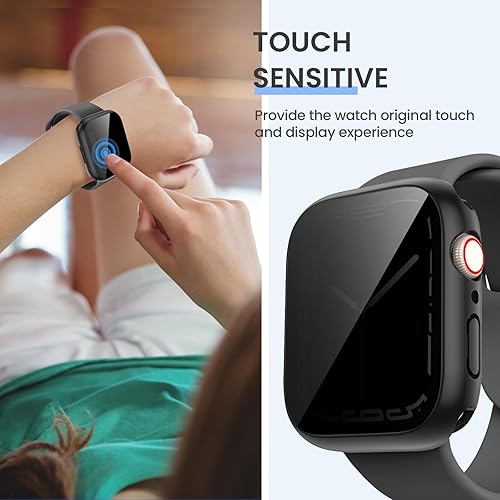 Vista 20 de Tensea Funda protectora de pantalla impermeable para Apple Watch (2 en 1) para Apple Watch, serie SE 6, 5, 4, 1.732 in, iWatch PC, película