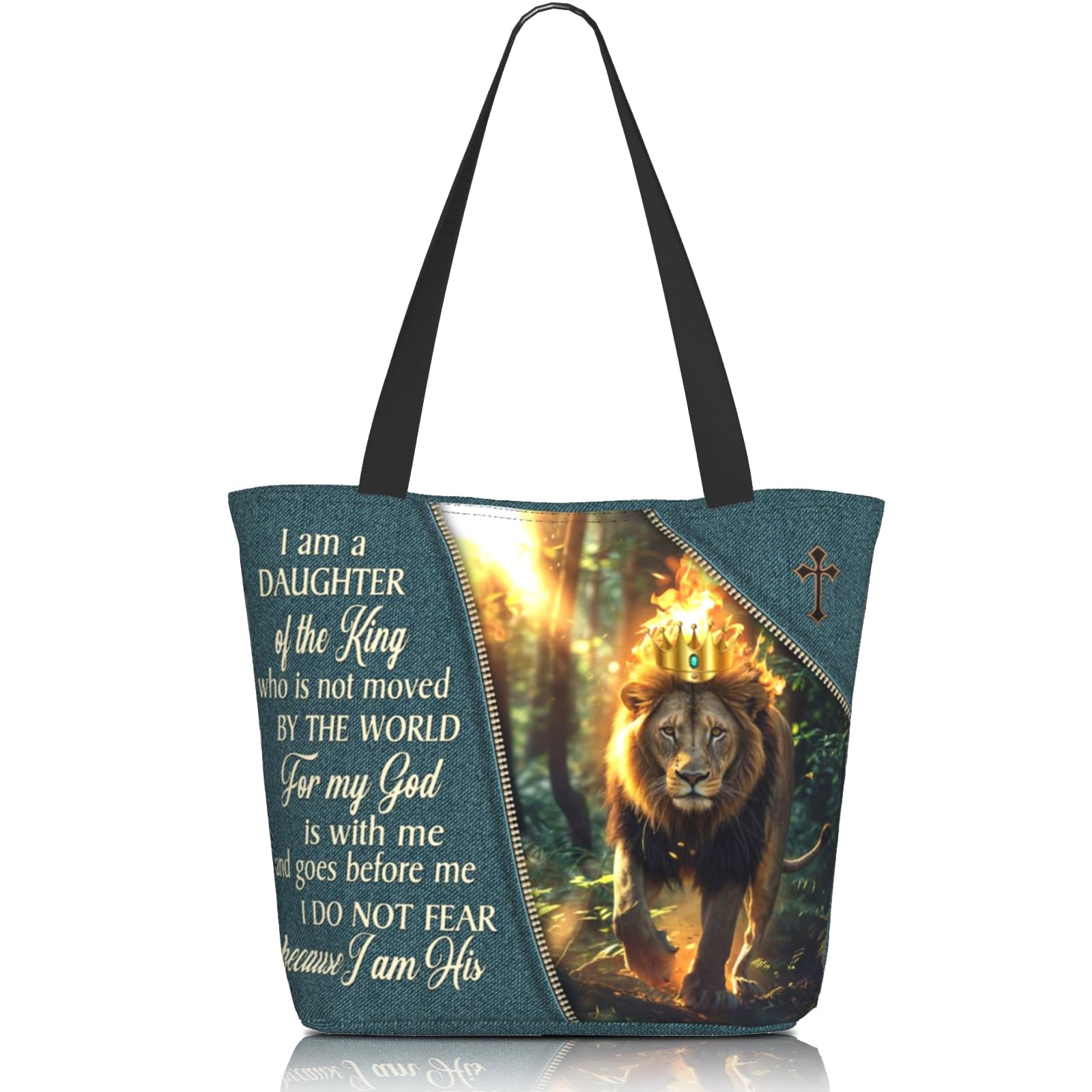 Rxenvkuz Bible Tote Bags For Women Christian Tote Bags For Women Religious Shoulder Bag Scripture Reusable Grocery Bag