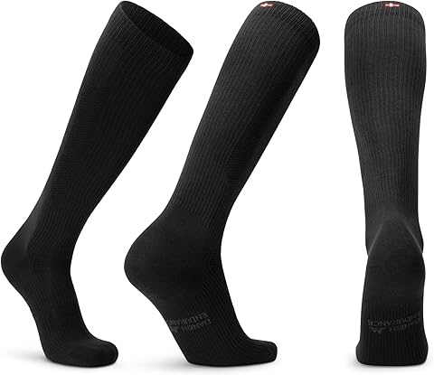DANISH ENDURANCE Calcetines de Compresión Algodón Orgánico, Mujer y Hombre, Deporte, Recuperación, 1 y 3 Pack
