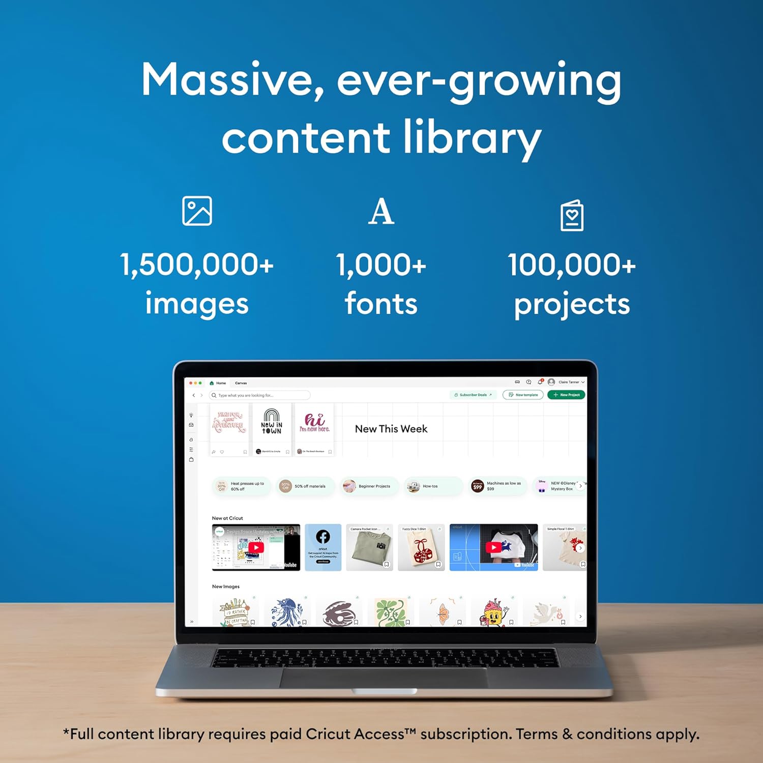 Cricut Joy™ 2 Deluxe Bundle, Blue - Ultra-Compact Cutting Machine - Perfect for Making Cards, Stickers, Labels, Decals, & More - Portable - Includes Enough Supplies for Up to 55 Projects