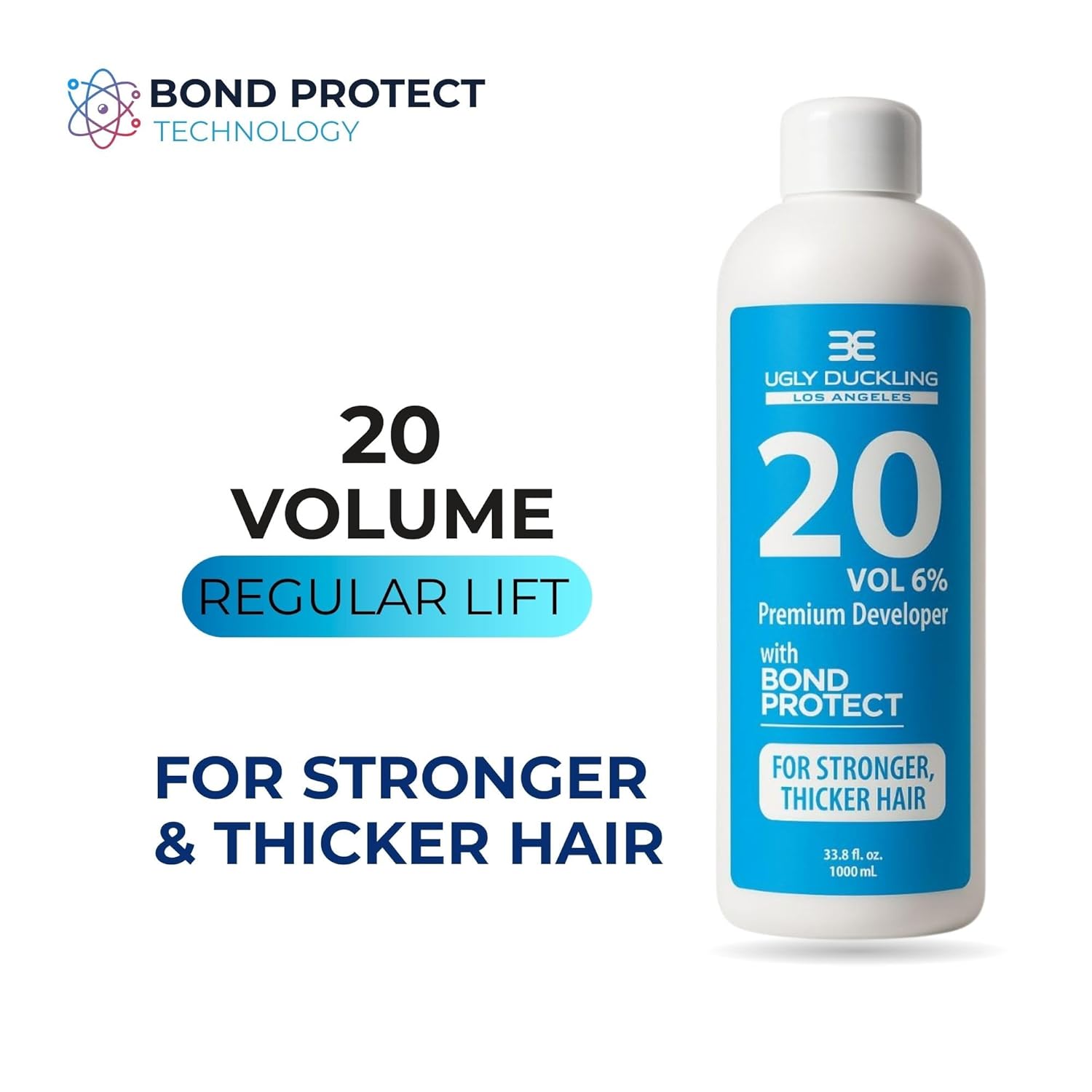Brilliant Blondexx Lightener & 20 Vol Developer - Professional Bond Protect Bleach White Powder for Hair,Controlled Lightener for Chemically Treated and Damaged Hair. Perfect for Blonde Hair Result.