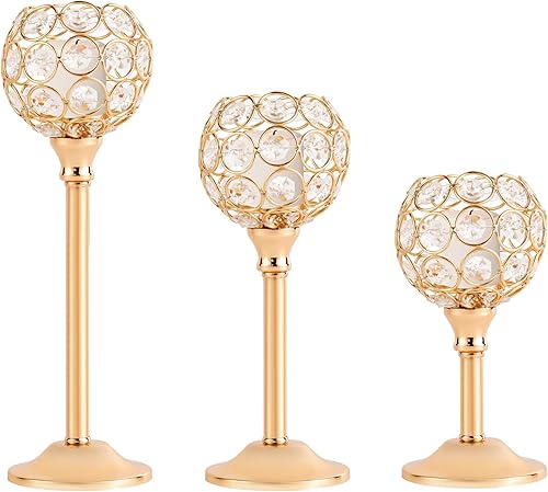 Miniatura 8 de Juego de 12 portavelas de cristal portavelas votivas para boda fiesta hogar mesa de comedor decoración plateado