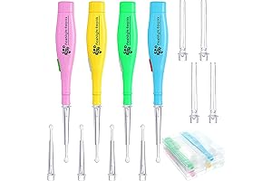 4-Piece Illuminated Ear Wax Removal Toolkit