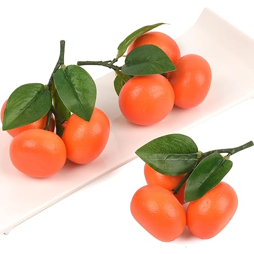 Fake Mini Tangerine Orange Artificial Fruit Simulation Fake Lifelike for