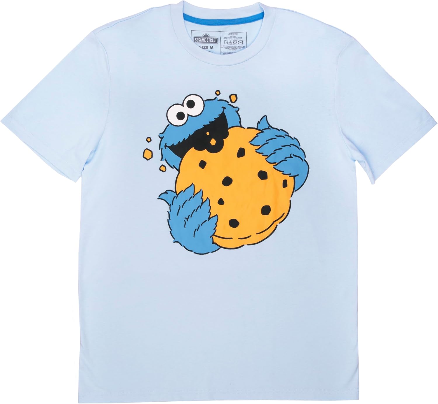 Sesame Street mens Cookie Monster Lounge Set With T-shirt, Lounge Pant and Sock in Sizes S-xl