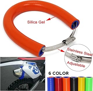 AnXin Universal Motorrad Auspuff Protektor Auspuffschutz Exhaust Protector Dirt Bike Motocross Supermoto Endro