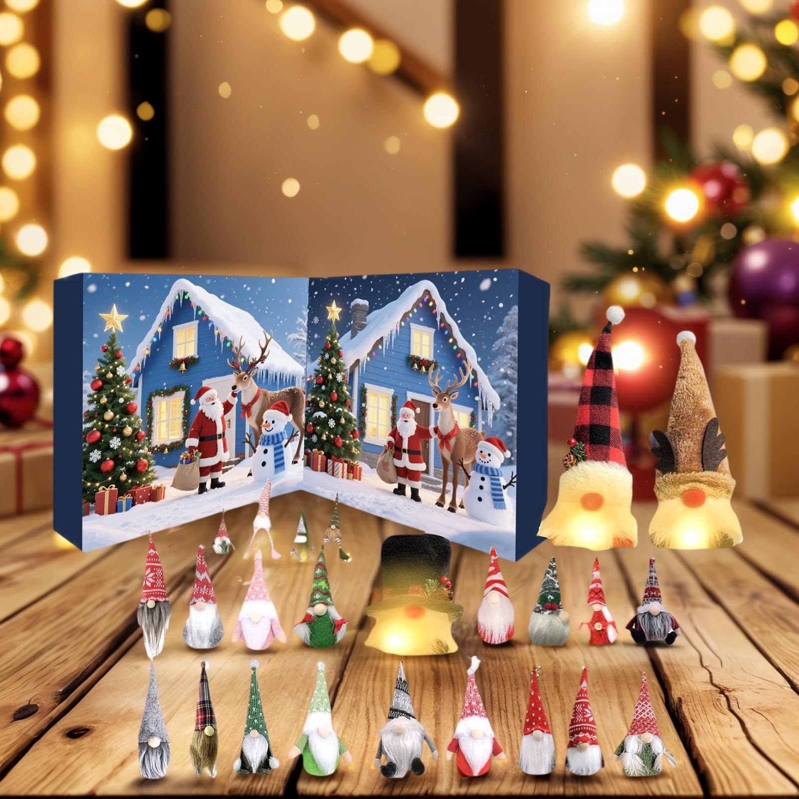 Calendario de Adviento de Navidad 2025 – 2025 Adviento de Navidad | 24 días | Decoración coleccionable para el hogar para adolescentes, niños, niñas, adultos, mujeres, de cumpleaños