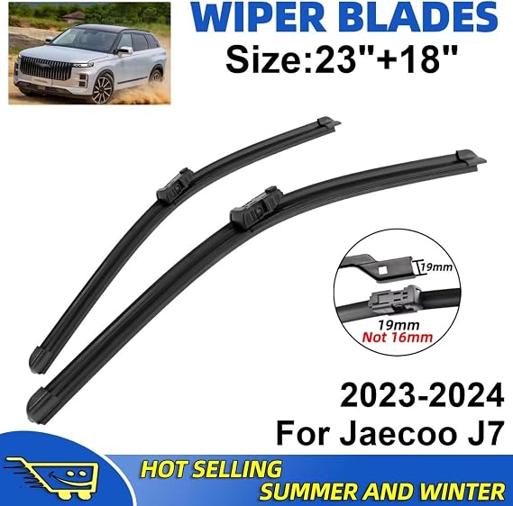 2PCS Wiper Blades Set Kit Front Windshield Brushes Windscreen Window Accessories For Jaecoo J7 2023-2024(2 PCS)