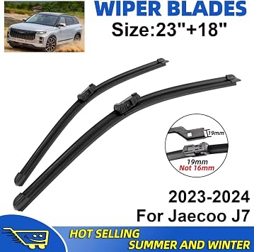 2PCS Wiper Blades Set Kit Front Windshield Brushes Windscreen Window Accessories For Jaecoo J7 2023-2024(2 PCS)