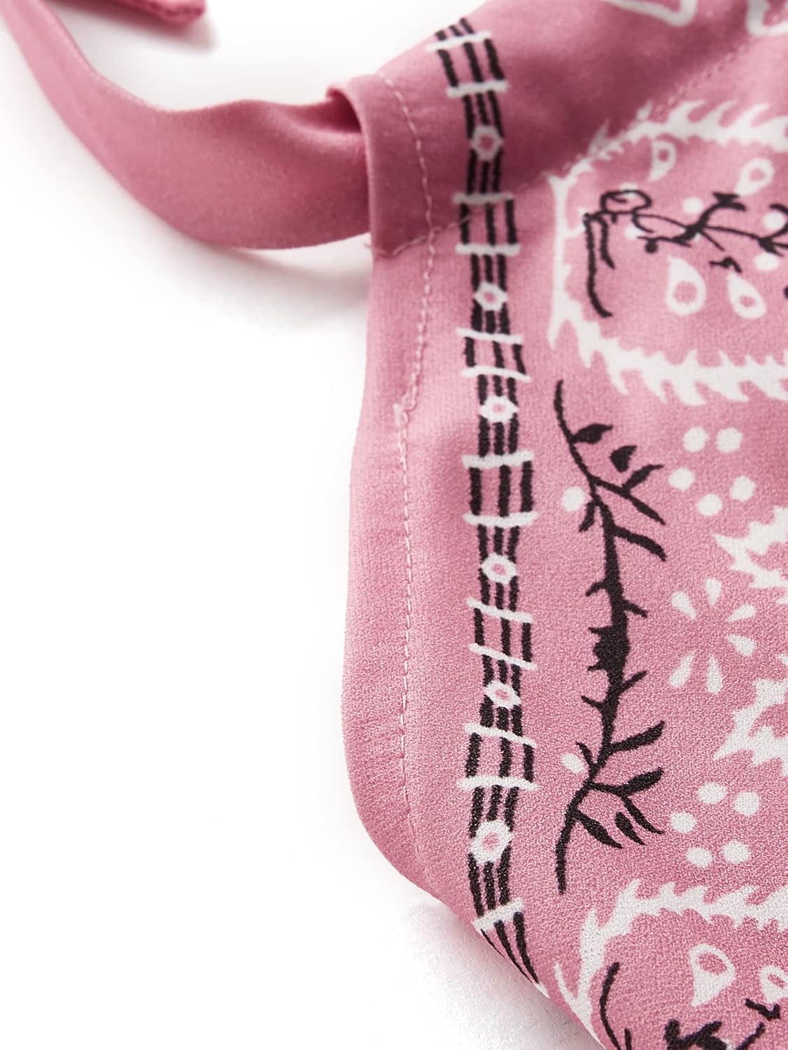 SweatyRocks Women's Vintage Print Halter Neck Crop Top - Image 2