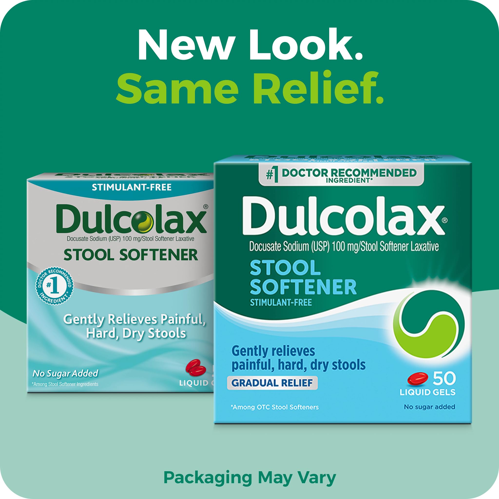 Dulcolax Stool Softener Laxative Liquid Gel Capsules, 50-Count — Amazon image 2