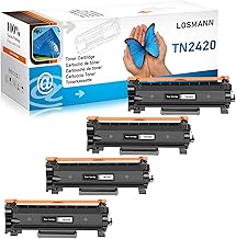 LOSMANN 4 x Toner Compatible with Chip for Brother TN-2420 TN-2410 TN2420 for Brother MFC-L2730DW MFC-L2735 MFC-L2735DW MFC-L2750 MFC-L2750DW DCP-L2510 DCP-L2510D DCP-L2530 HL-L23 50 HL-L2310