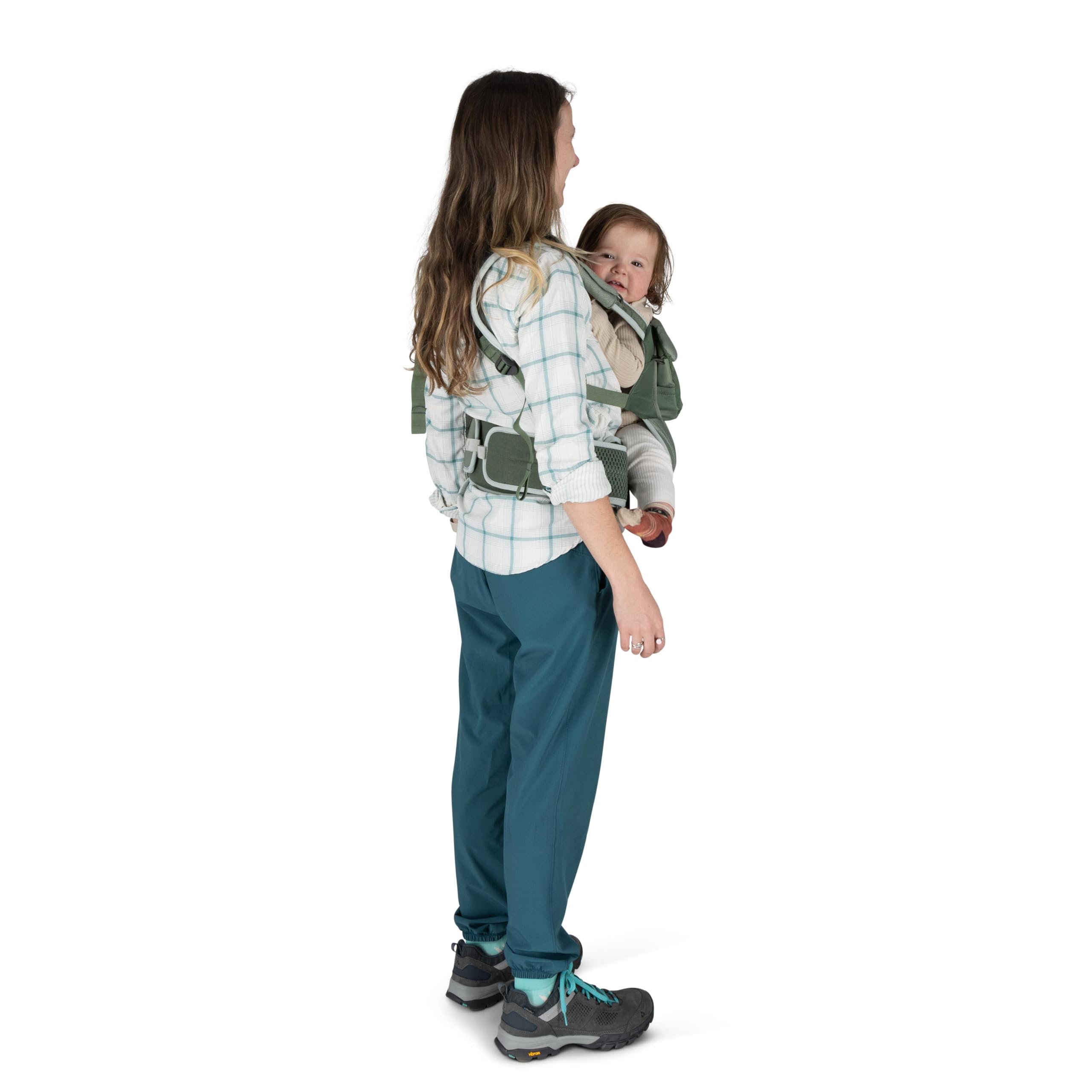 Osprey Poco Soft Carrier (Tre posizioni di trasporto dal neonato al bambino | Cintura ventrale imbottita extra-larga e ventilata | Imbracatura per le spalle traspirante) - Tidal