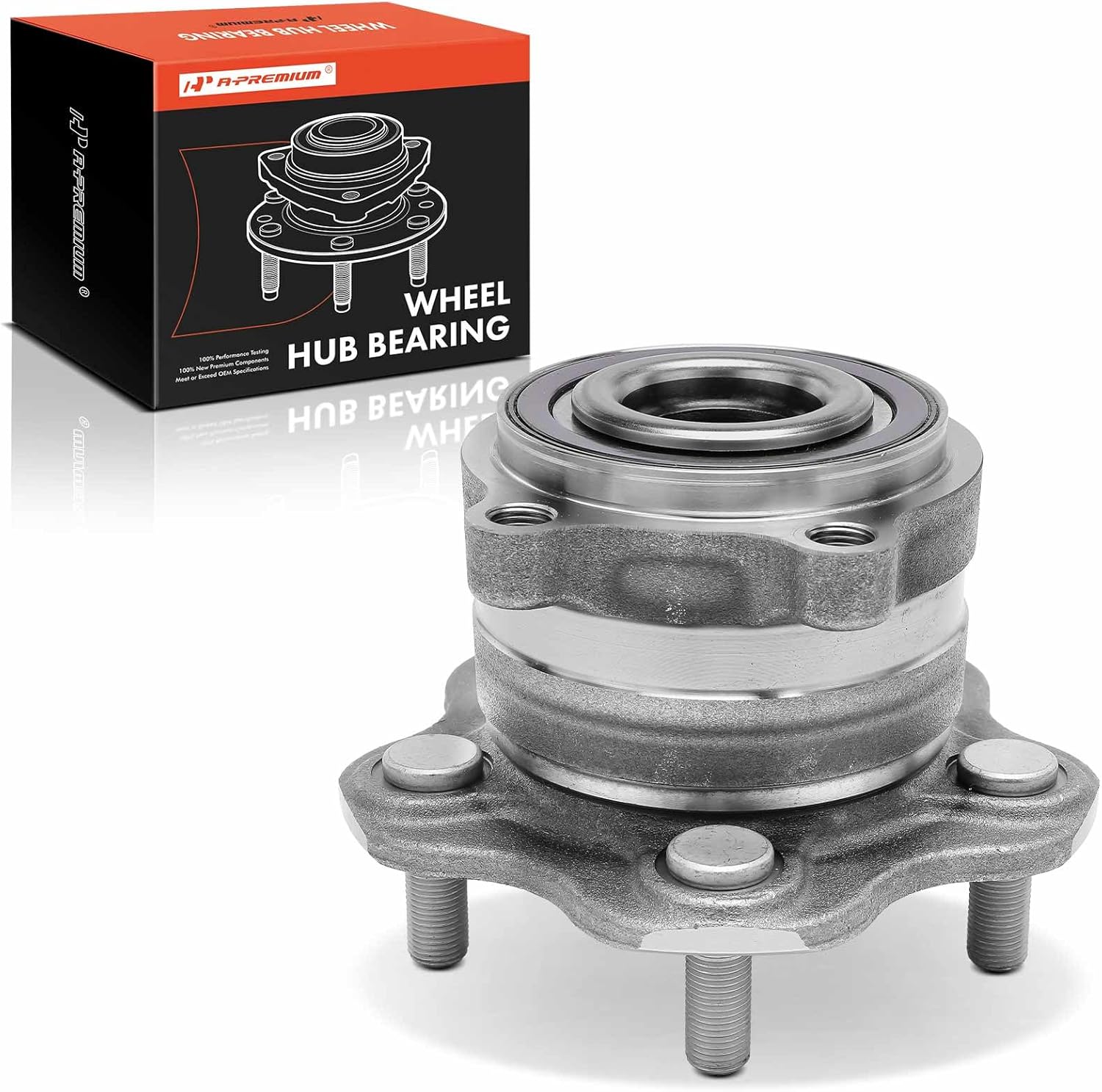 A-Premium Rear Wheel Bearing and Hub Assembly with 5-Lug Compatible with Nissan Murano 2015-2023, Pathfinder 2013-2020 & Infiniti JX35 2013, QX60 2014-2020, AWD Only