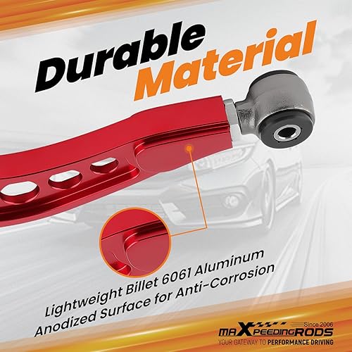 Miniatura 2 de maXpeedingrods Brazos de control superiores traseros para Honda Civic Coupe Sedan Acura CSX-S 2006-2015, Camber ajustable 3