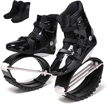 Kangaroo Jump Shoes Bounce Shoes/Indoor and Outdoor Fitness Anti-Gravity Running Boots, Carrying 50-110kg