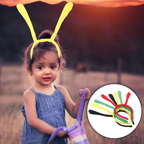 Miniatura 7 de Diadema de antena de tentáculo de abeja de animales, banda flexible para el pelo, 4 piezas