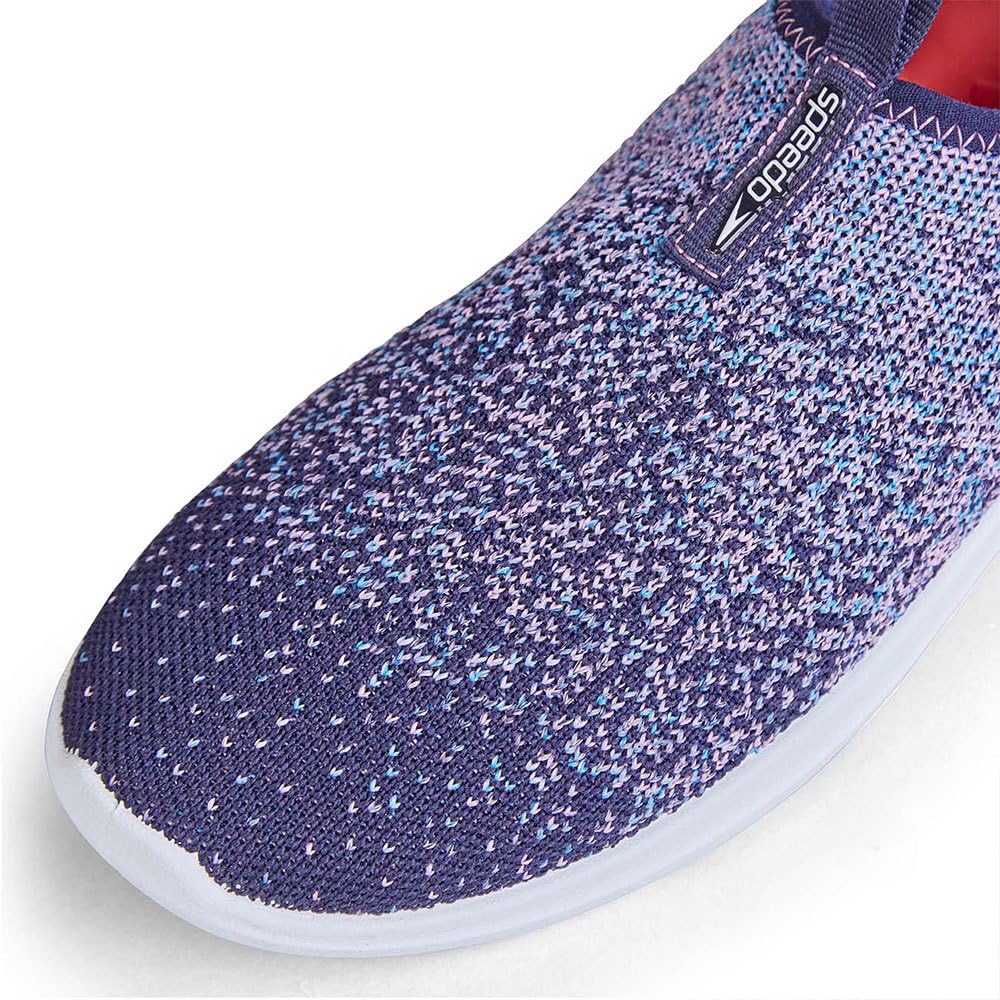 Speedo Surfknit Pro Wasserschuhe für Damen, Rosa/Blau, Größe 39