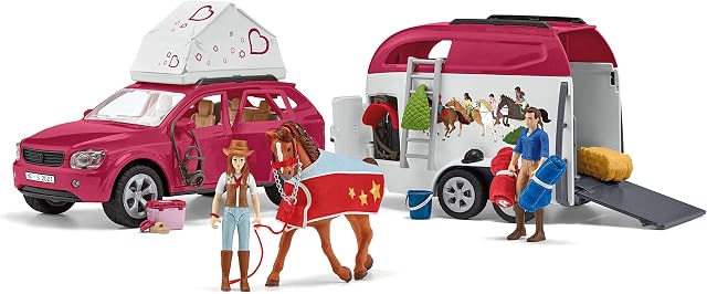 SCHLEICH 42535 Horse Club Horse Adventures With Car And Trailer