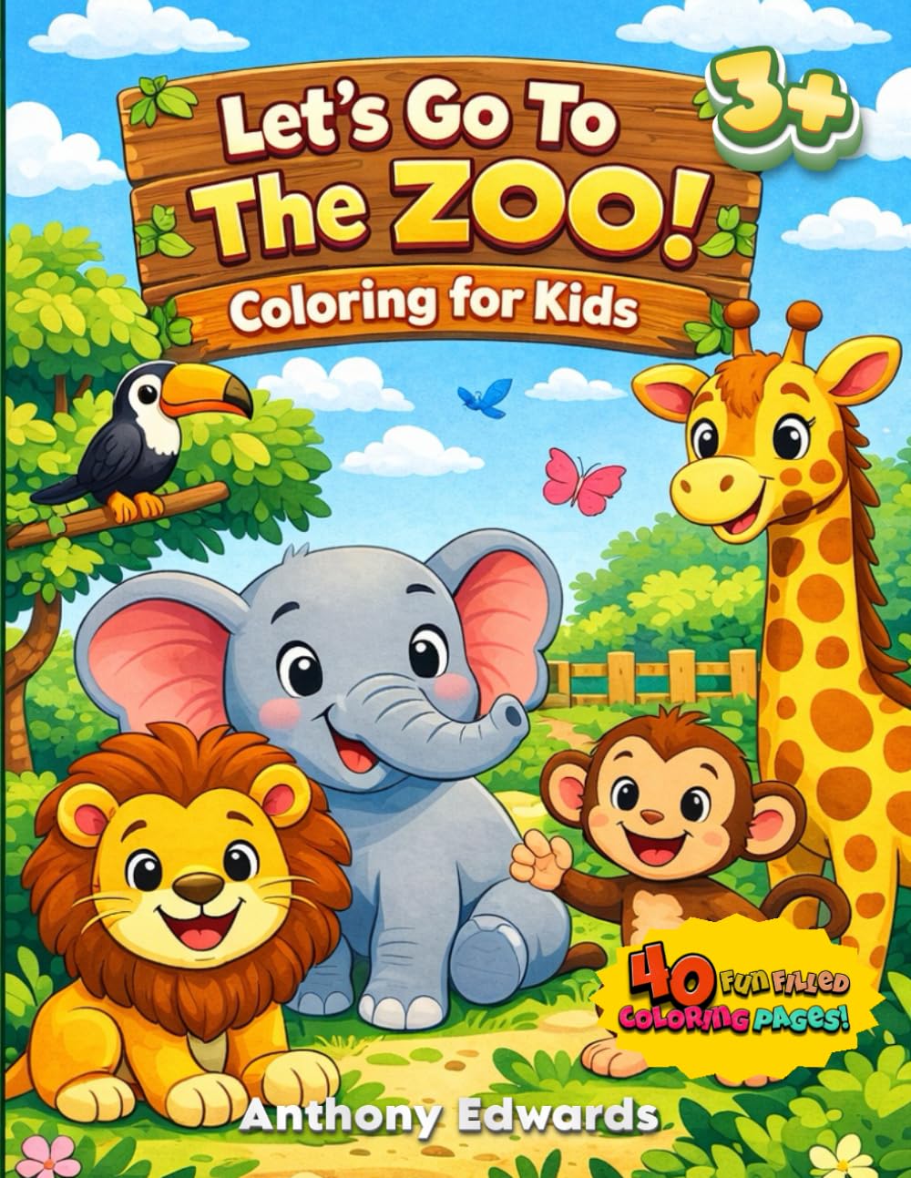 Let’s Go To The Zoo! Coloring For Kids