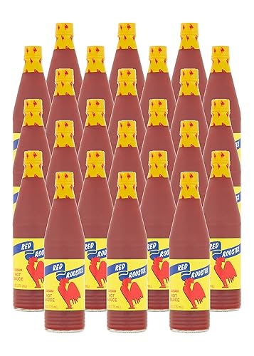 Louisiana Brand Red Rooster - Salsa picante, hecha de pimientos añejos y vinagre destilado, 35 porciones por recipiente, Kosher, botella de 6 onzas